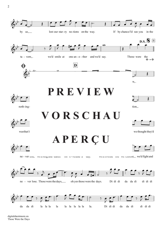 Produktgalerie: Seite 3 von 4 Those were the days , Hopkin, Mary, (Oboe)