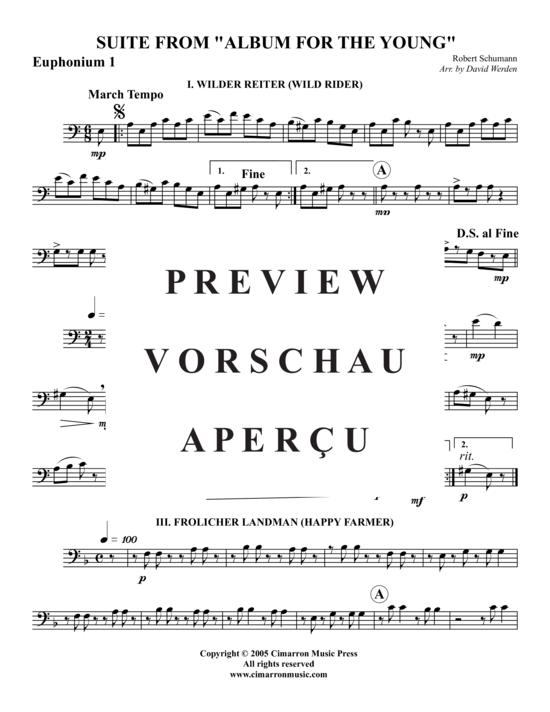 Product gallery: Page 6 of 17 Suite aus Album für die Jugend , , (Tuba Quartet: 2x Baritone, 2xTuba)