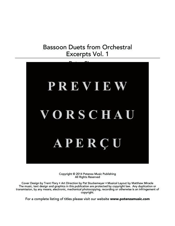 gallery: Bassoon Duets from Orchestral Excerpts Vol. 1, , (Fagott Duo)