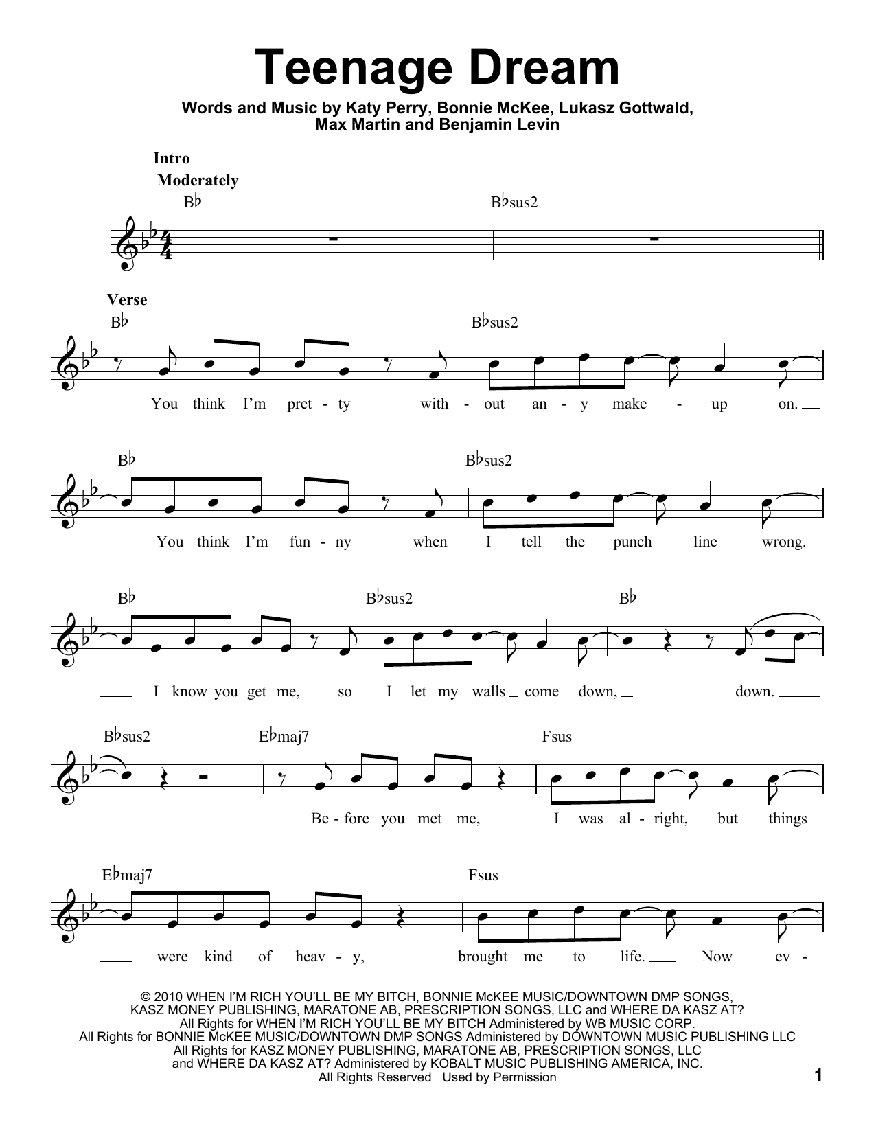 Produktbild zu: Teenage Dream