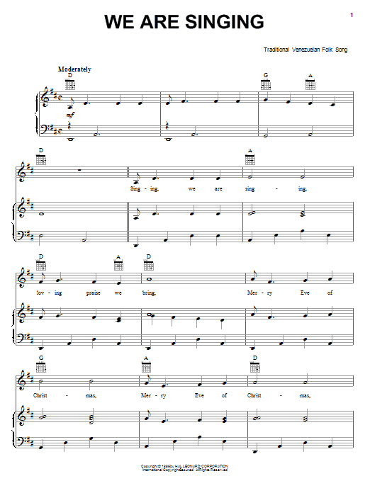 Product gallery: Page 1 of 1 We Are Singing, Traditional