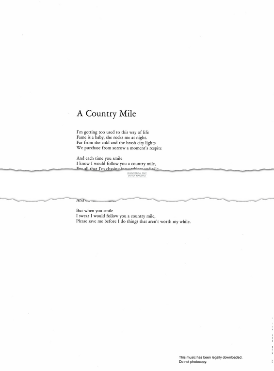 Product picture to: A Country Mile