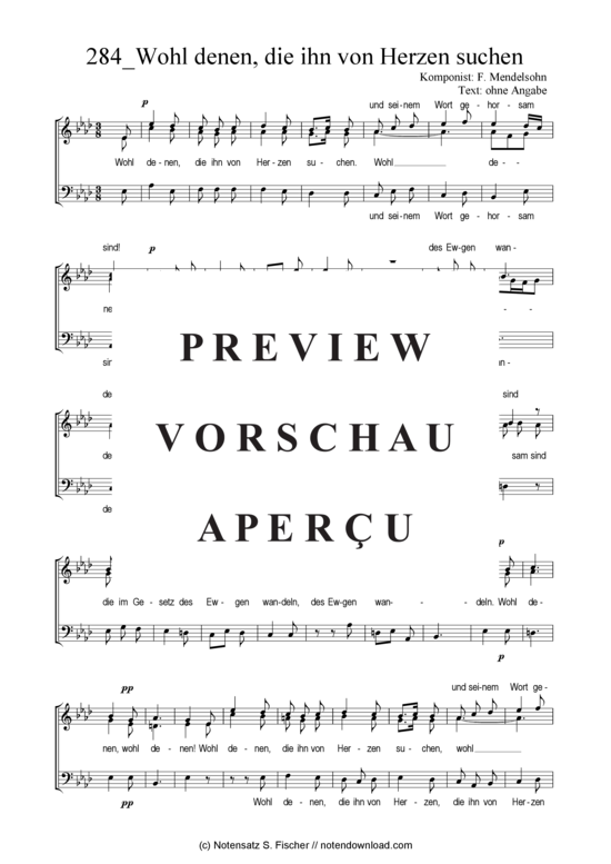 Product gallery: Page 2 of 3 Wohl denen, die ihn von Herzen suchen , , (Mixed choir SAB)