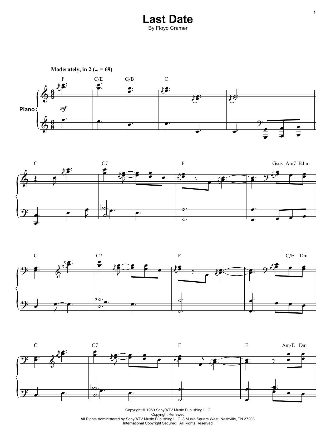 Product gallery: Page 1 of 1 Last Date, Floyd Cramer