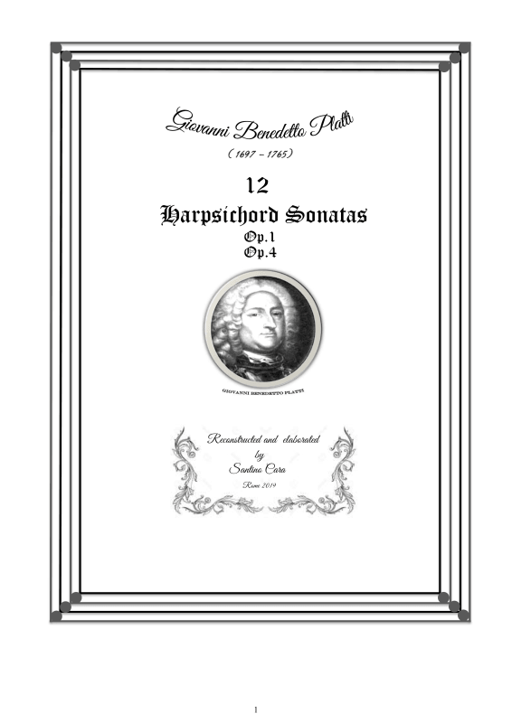 Produktbild zu: 12 Cembalo Sonaten Teil 1/2 Op.1/Op. 4Giovanni Benedetto Platti