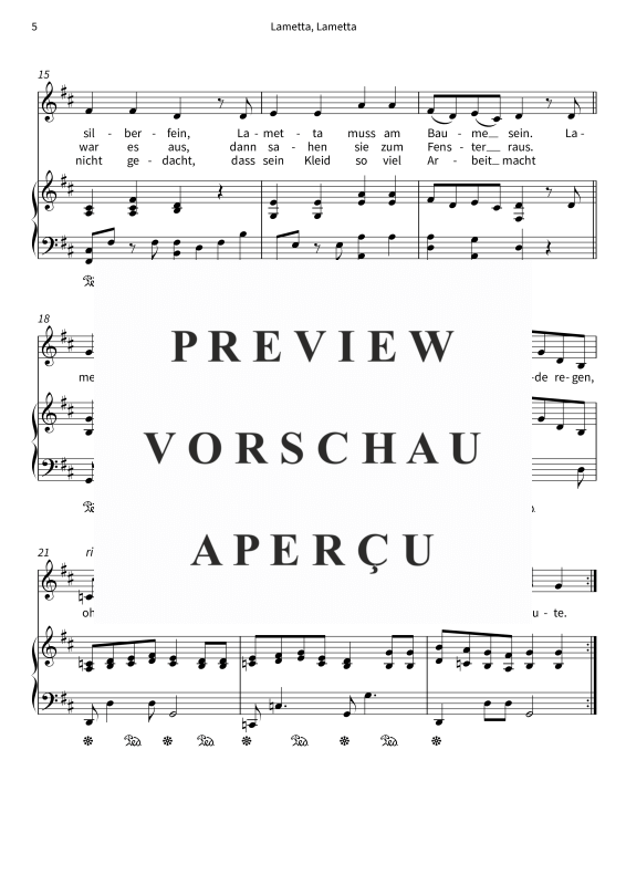 Produktgalerie: Seite 7 von 7 Lametta, Lametta, , Gesang und Klavier