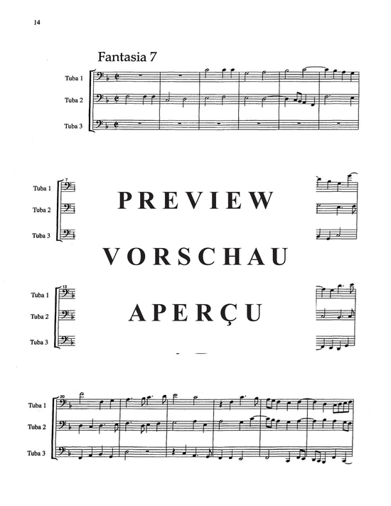 Produktgalerie: Seite 18 von 21 Fantasie a tre voci (fantasie for three instruments) , , Tubatrio
