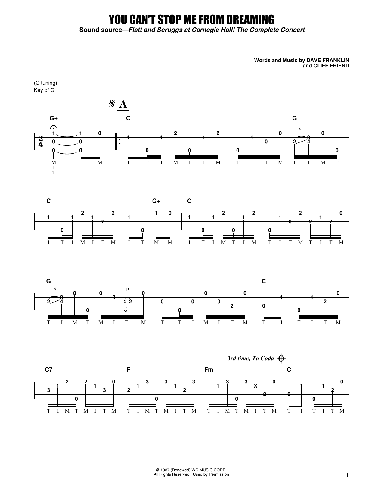 Produktgalerie: Seite 1 von 1 You Can't Stop Me From Dreaming, Flatt & Scruggs, Banjo