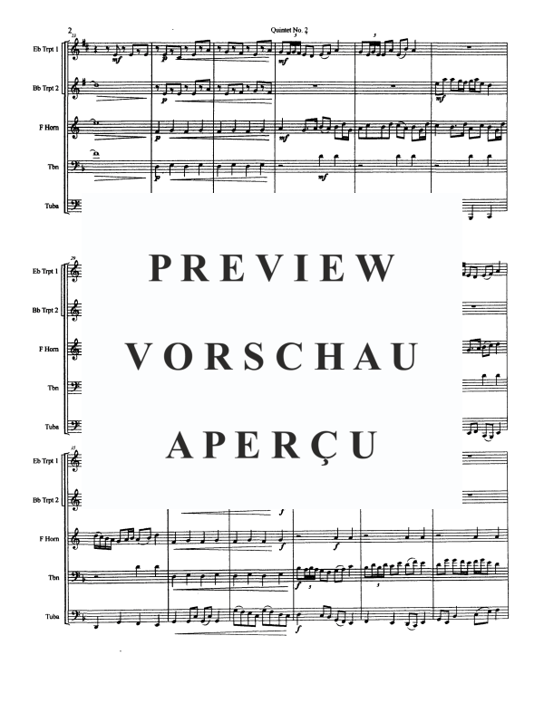 Produktgalerie: Seite 4 von 11 Quintet No. 2, , BlechblÀserquintett