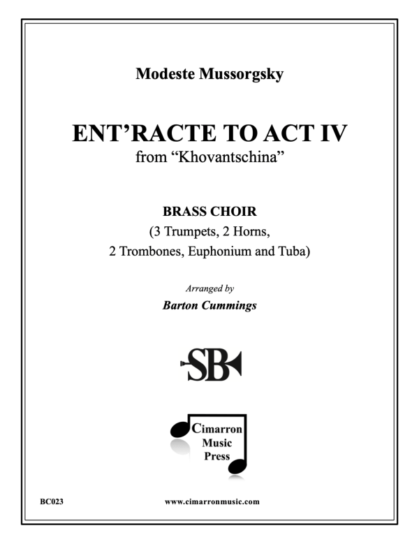Produktbild zu: Entr'acte zum 4. Aufzug aus »Chowantschtschina«Modest Mussorgsky