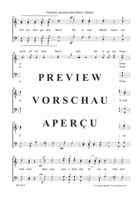 gallery: Jauchzet, jauchzet dem Herrn, , Männerchor