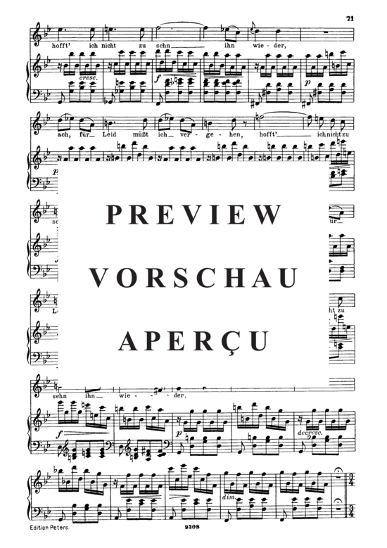 Product gallery: Page 5 of 8 Suleika II, D.717 Ach, um deine feuchten Schwingen, , High Voice and Piano