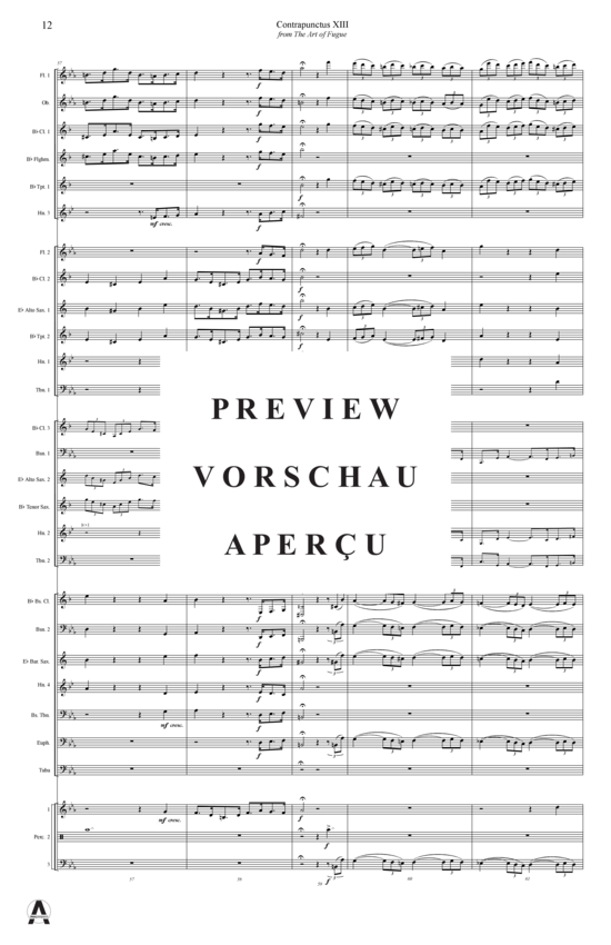 Produktgalerie: Seite 15 von 21 Contrapunctus 13 aus Kunst der Fuge , , (Concert Band)