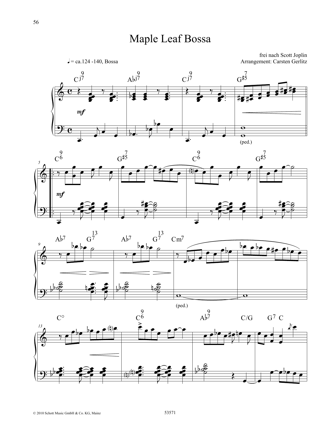 Product gallery: Page 1 of 1 Maple Leaf Bossa, Scott Joplin