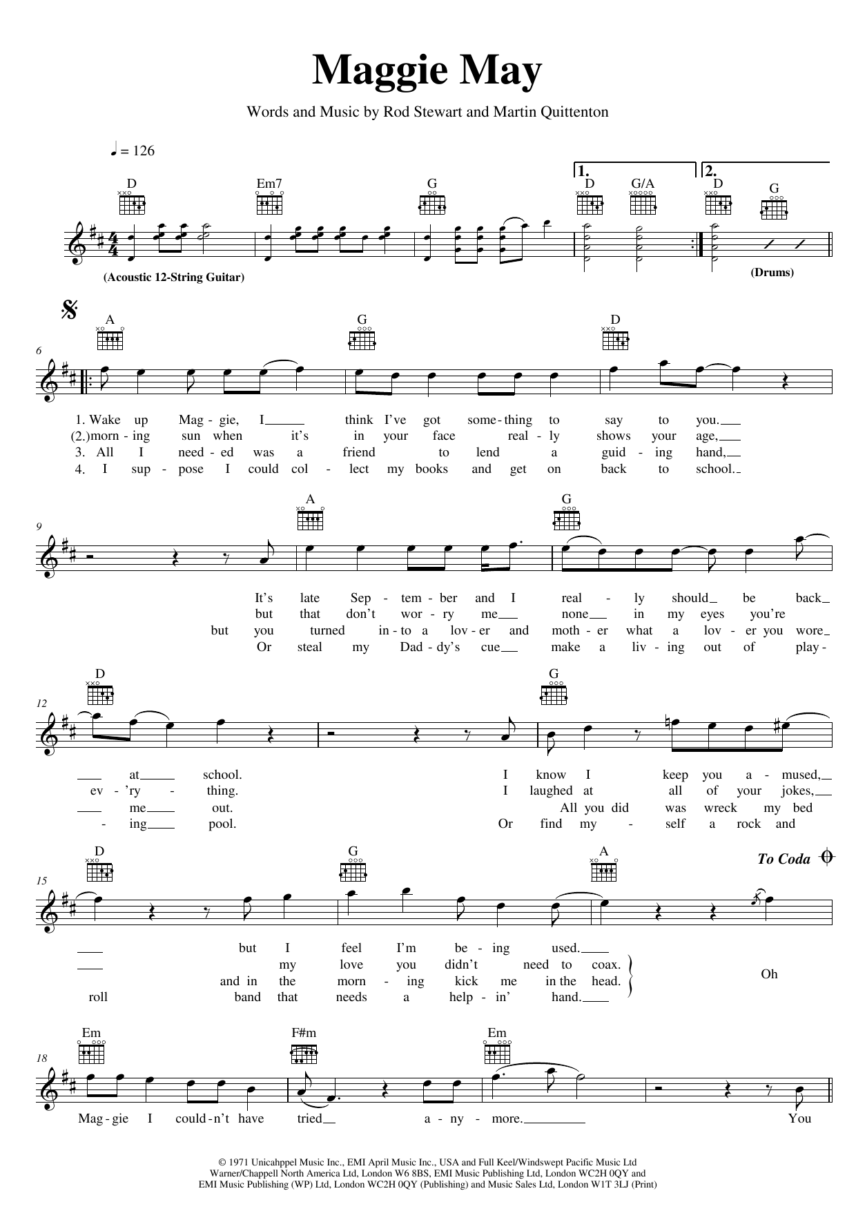 Produktbild zu: Maggie May