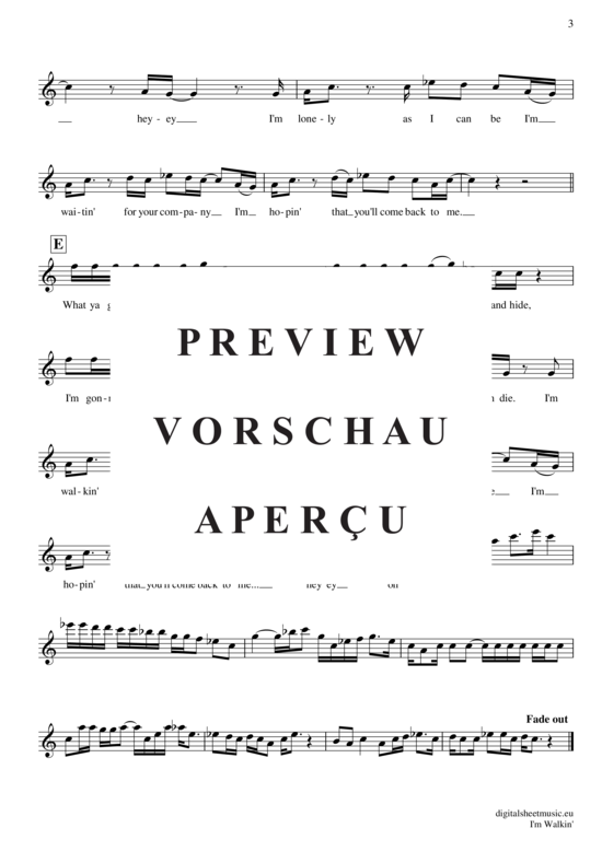 Produktgalerie: Seite 4 von 4 I´m walkin , Domino, Fats, Trompete in B