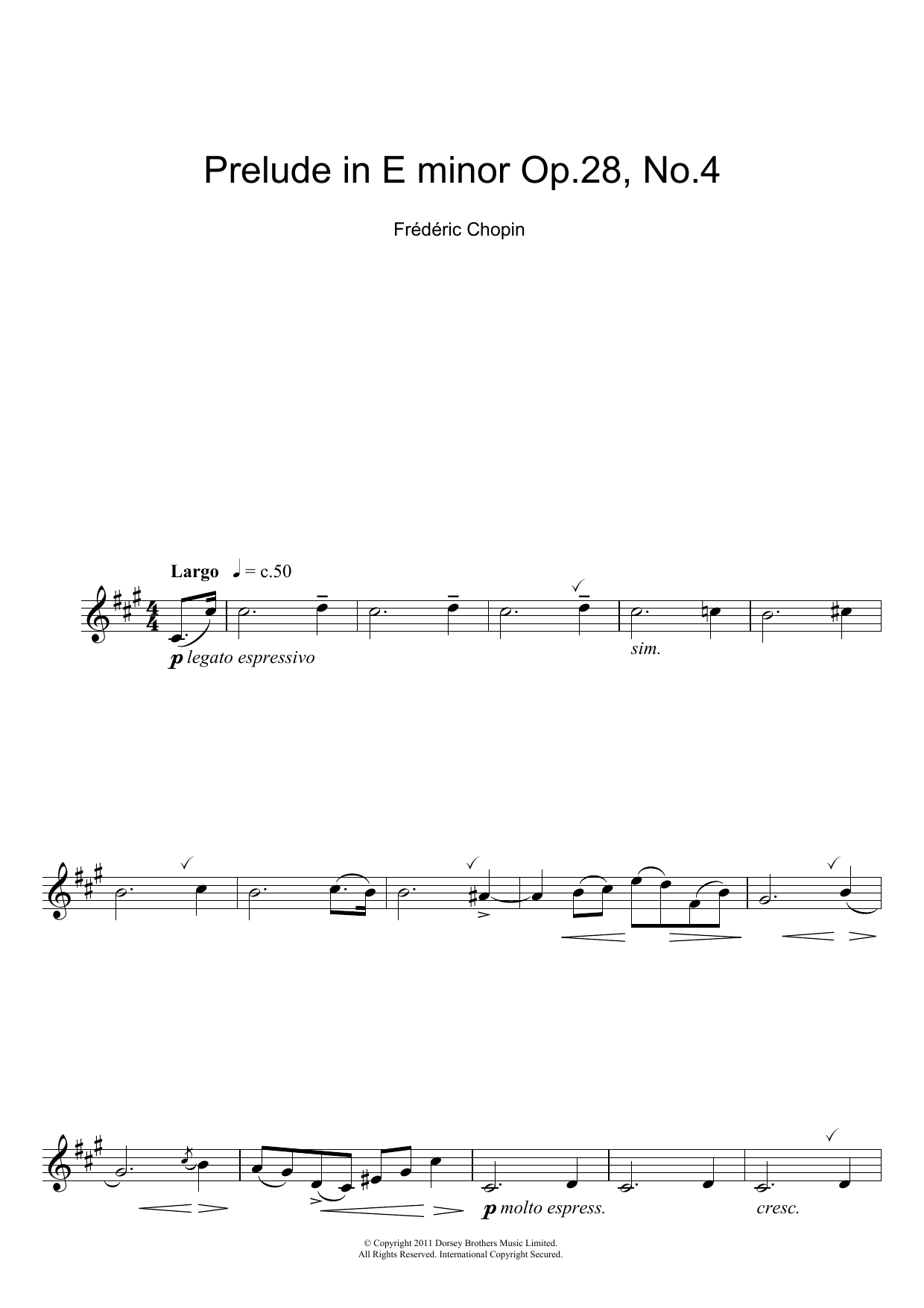 Product gallery: Page 1 of 1 Prelude in E Minor, Op.28, No.4, Frédéric Chopin