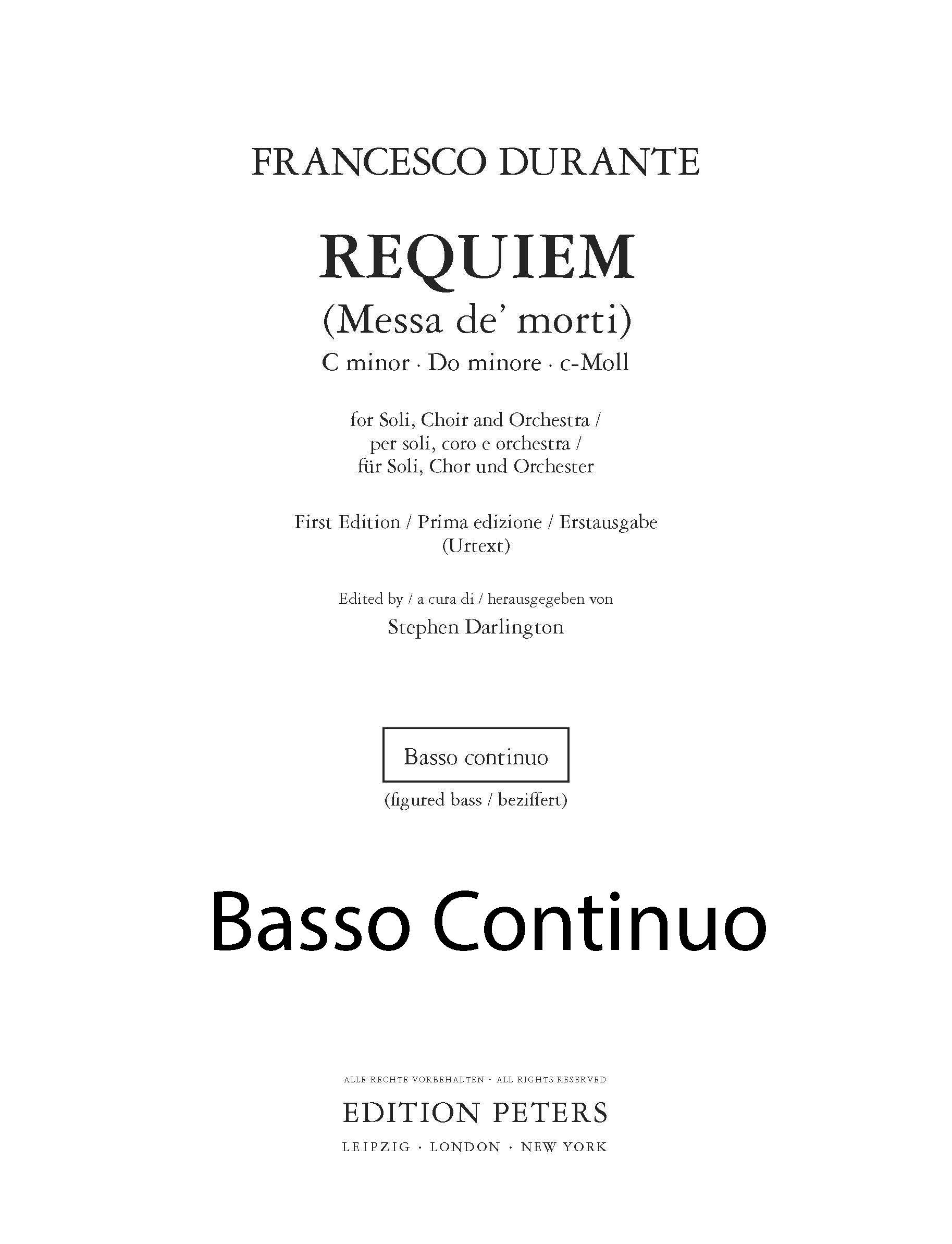 Produktbild zu: Requiem (Messa de' morti)