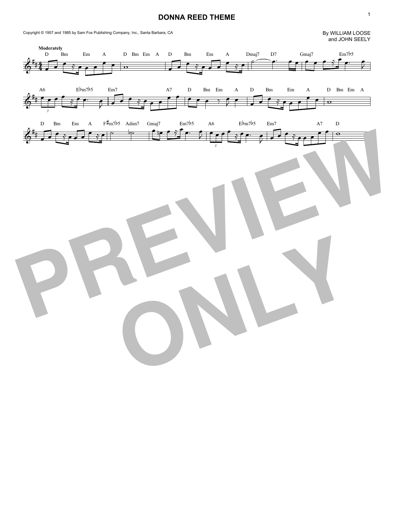 Product picture to: Donna Reed Theme