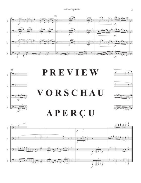 Product gallery: Page 5 of 17 Pickles Gap Polka , , (Tuba Quartett EETT)