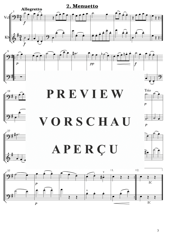 Produktgalerie: Seite 4 von 11 Kegelduette, , Cello und Kontrabass