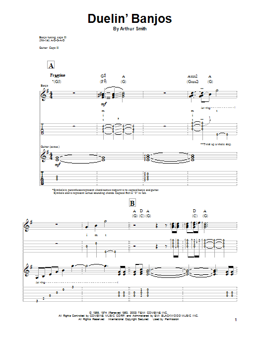 Produktgalerie: Seite 1 von 1 Duelin' Banjos, Eric Weissberg & Steve Mandell, Gitarre