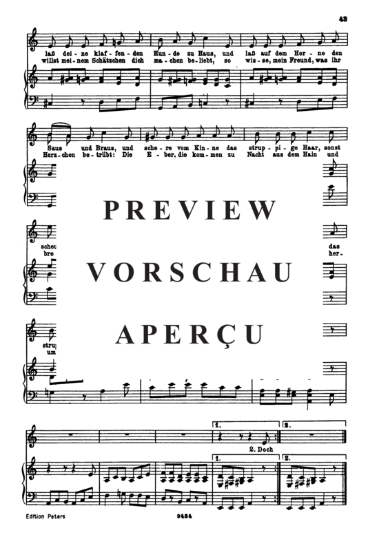 Product gallery: Page 3 of 3 Der Jäger, D.795-14 (Die Schöne Müllerin), , Low Voice and Piano