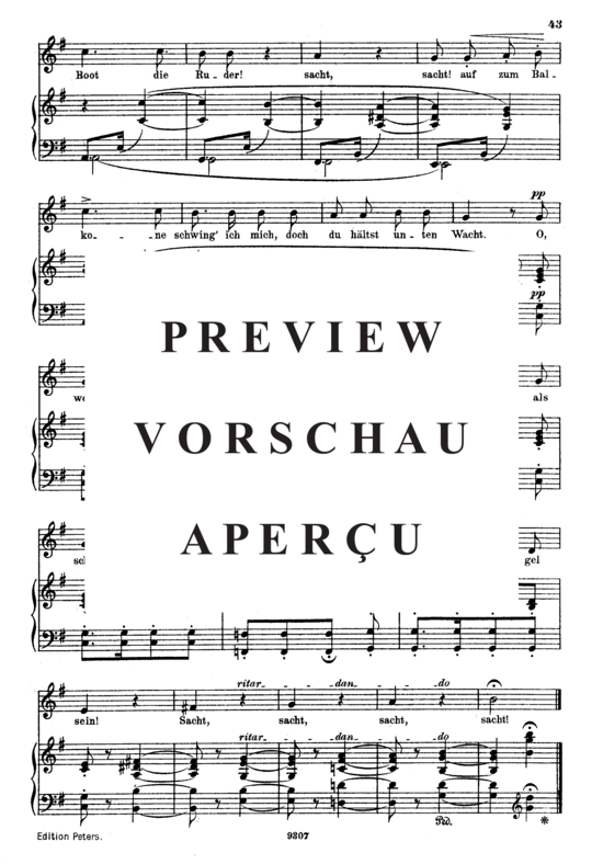Product gallery: Page 4 of 4 Venetianisches Lied I Op.25 No.17, , High Voice and Piano
