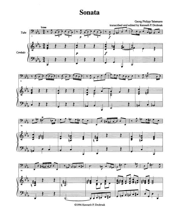 Produktbild zu: Sonata G.P. Telemann