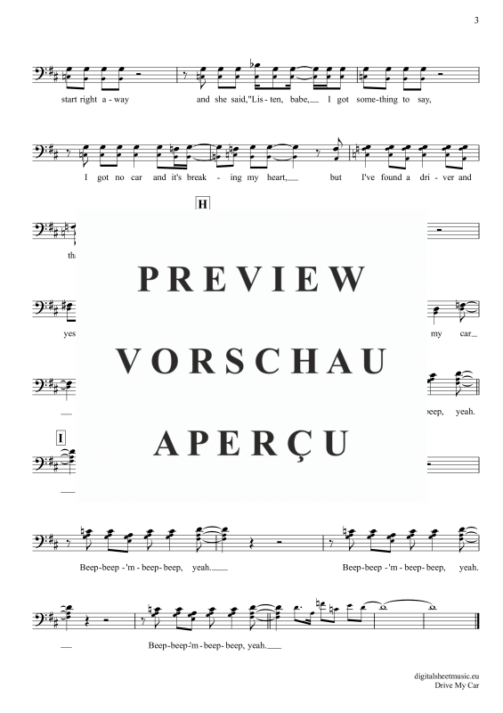 gallery: Drive My Car, Beatles, The, Violoncello