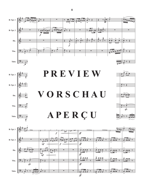 Produktgalerie: Seite 10 von 21 Morning, Noon and Nightin Vienna (Overture) , ,  (Blechbläserquintett)