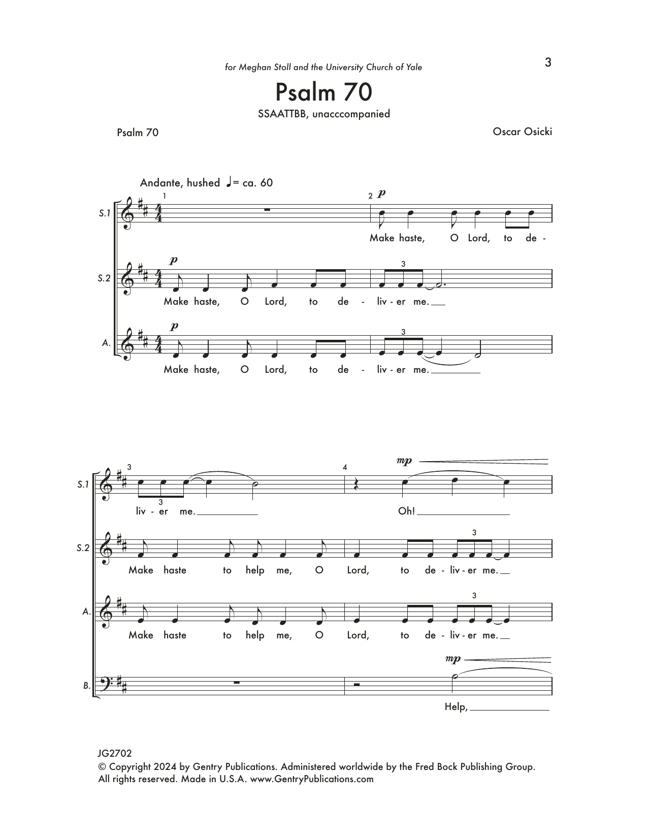 Produktbild zu: Psalm 70