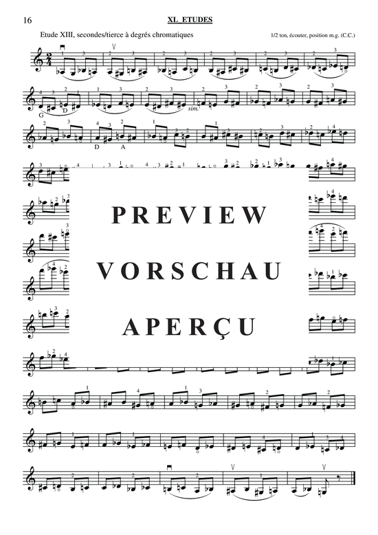 gallery: 40 Études for Violin , , (Geige Solo)