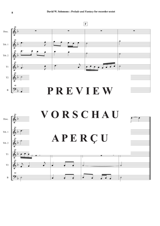 Product gallery: Page 9 of 21 Prelude and Fantasy , , (1x soprano, 2x alto, 2x tenor + 1x bass recorder)