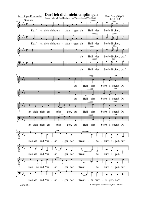 Produktbild zu: Darf ich dich nicht empfangenHans Georg Nägeli