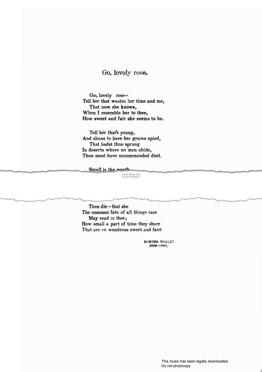 gallery: Go, Lovely Rose, Roger Quilter