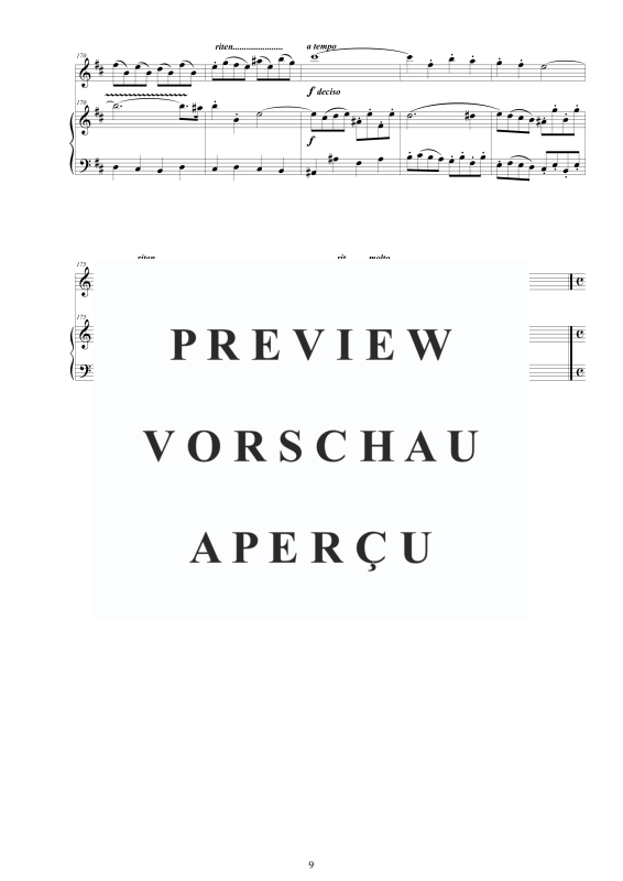 Produktgalerie: Seite 10 von 11 Flöten Sonate Nr. 1 H-Moll BWV 1014, , Flöte und Cembalo/Klavier