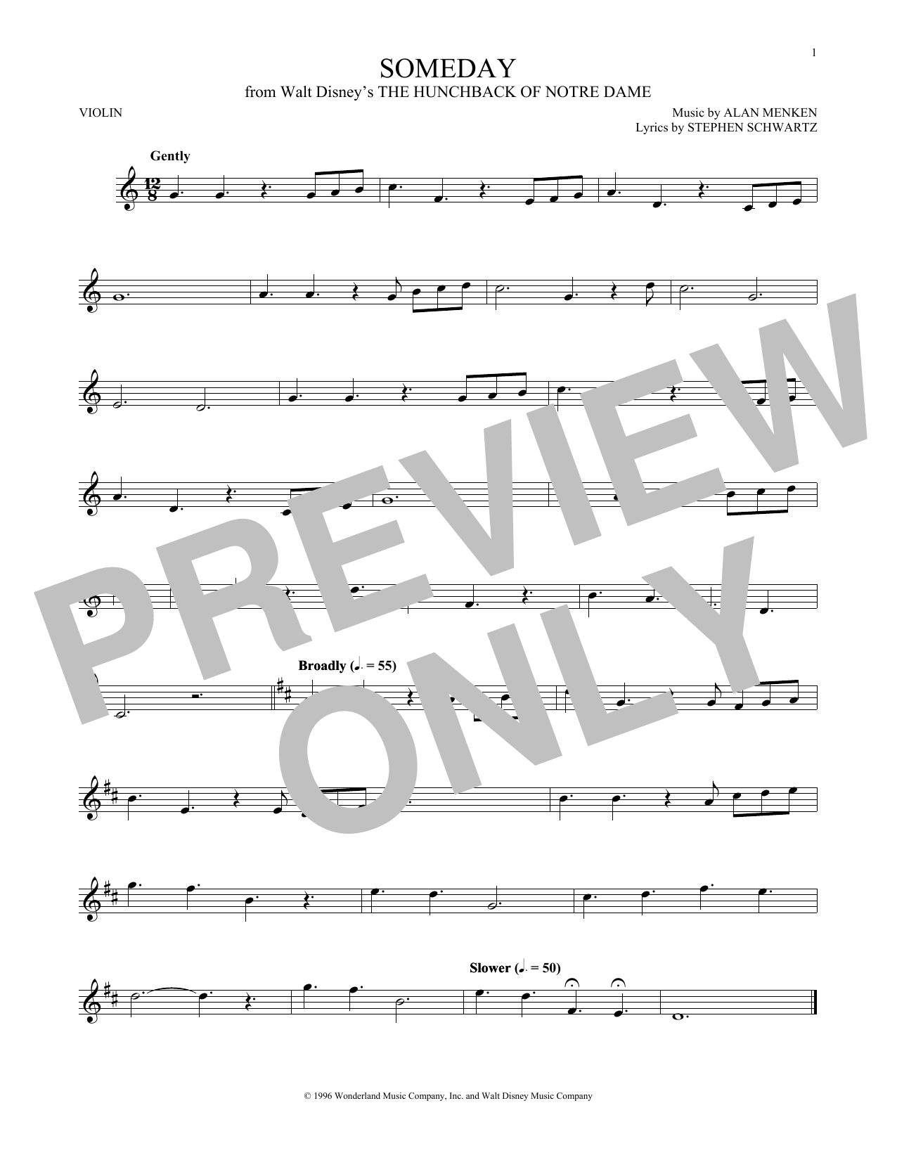 Product gallery: Page 1 of 1 Someday (from The Hunchback Of Notre Dame), All-4-One