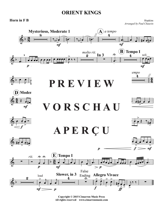 Produktgalerie: Seite 14 von 16 Orient Kings , , (Doppel Blechbläserquintett)