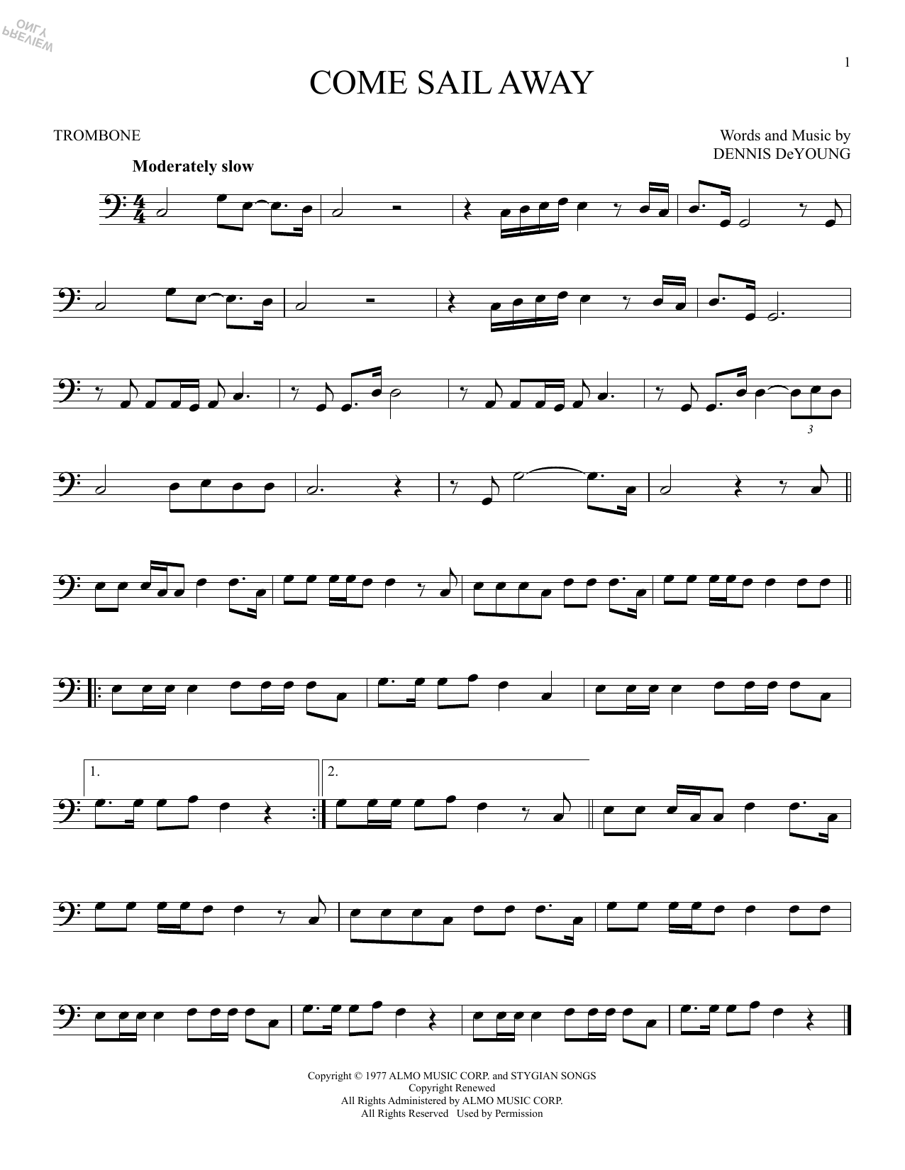 Product gallery: Page 1 of 1 Come Sail Away, Styx