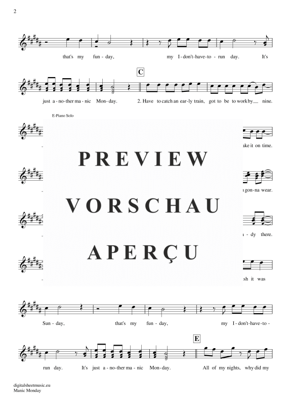 Produktgalerie: Seite 3 von 4 Manic Monday, Bangles, Altsaxophon