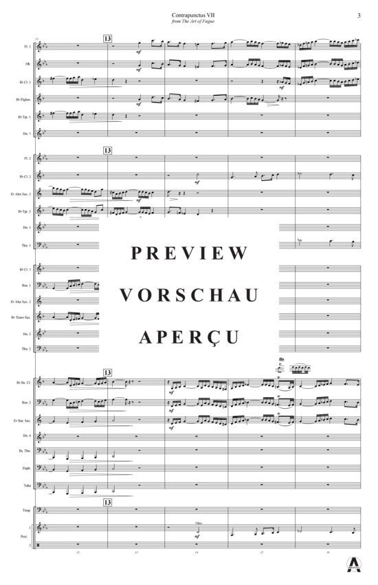 Produktgalerie: Seite 6 von 15 Contrapunctus 7 aus Kunst der Fuge , , (Concert Band)