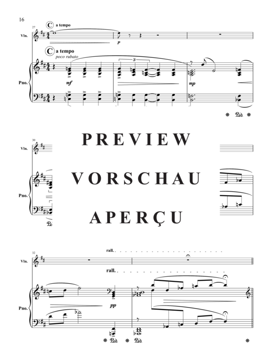 Product gallery: Page 19 of 21 Triptych for Violin and Piano , , (violin and piano)