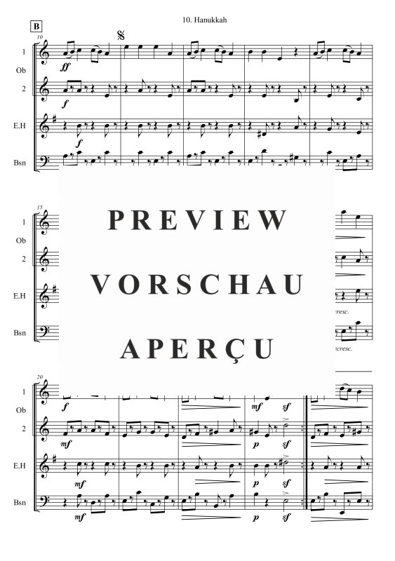 gallery: Hanukkah, , Holzbläser Quartett - Flexible Besetzung