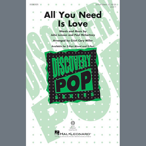 Produktbild zu: All You Need Is Love (arr. Cristi Cari Miller)
