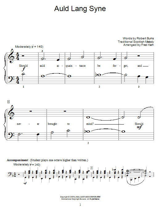 Product gallery: Page 1 of 1 Auld Lang Syne, Robert Burns