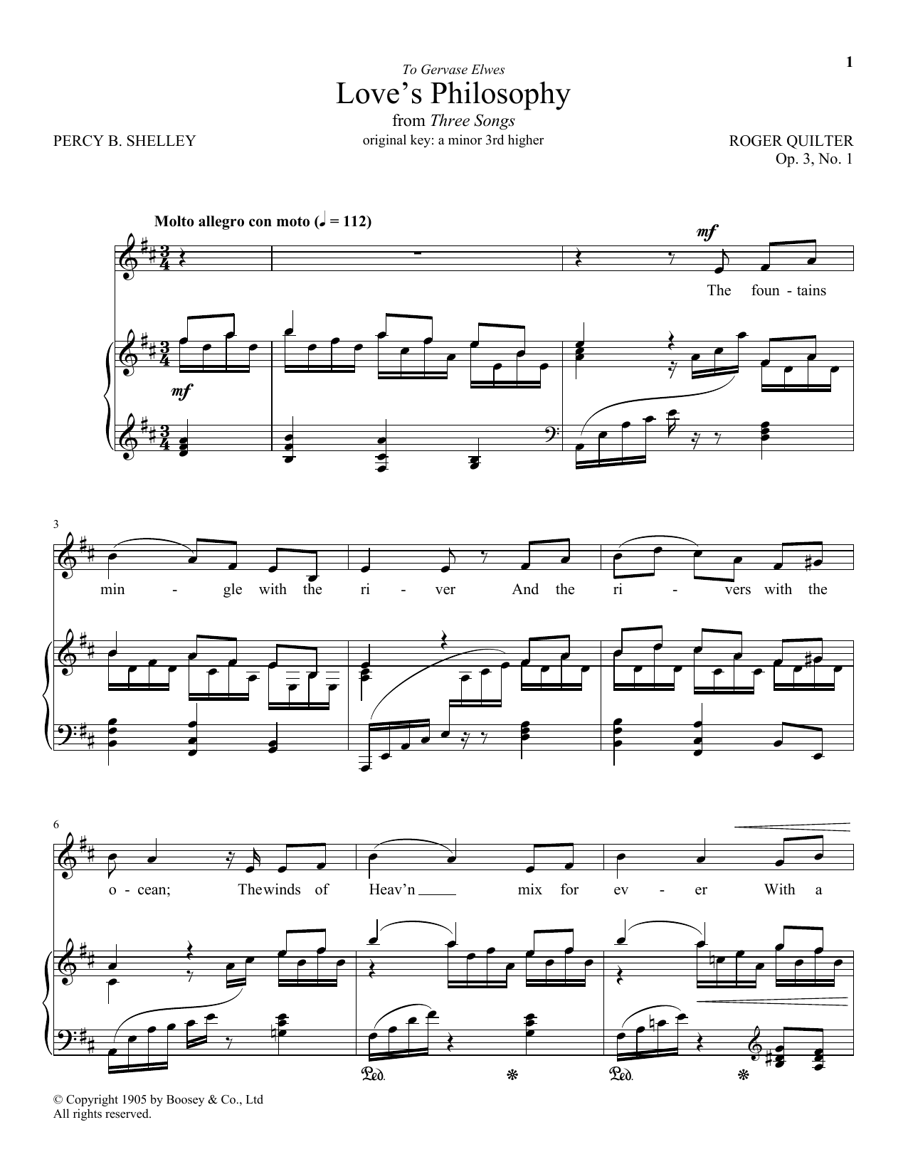 Product picture to: Love's Philosophy, Op. 3, No. 1
