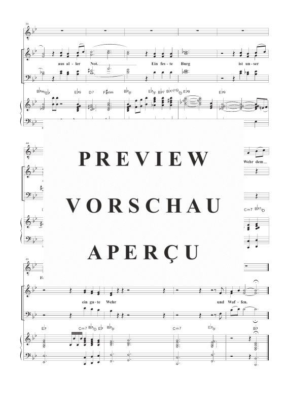 gallery: Ein feste Burg ist unser Gott EG 362, , Gemischter Chor, Solist und Klavier