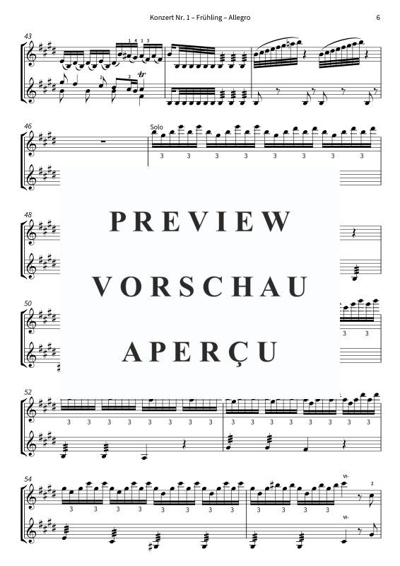 gallery: Die vier Jahreszeiten - arrangiert für zwei Violinen, The Twiolins, (Geige)