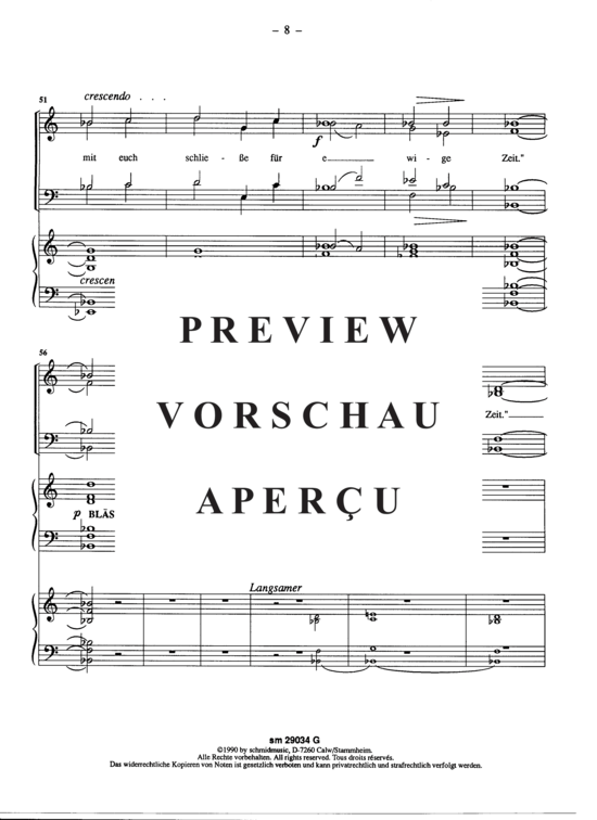 Product gallery: Page 11 of 13 Gottes Verheissung nach der Sindflut, Meditation für Chor (GCH/MCH) , ,  (Organ score edition)
